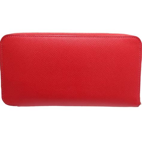 hermes red wallet price|Hermes azap wallet.